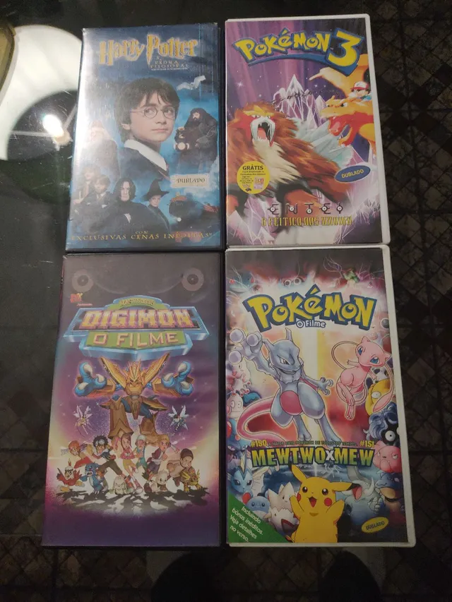 FITA VHS POKEMON O FILME DUBLADO MEWTWOXMEW INCLUINDO BÔNUS