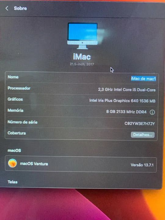 iMac 21.5 polegadas 2017 - Foto 3