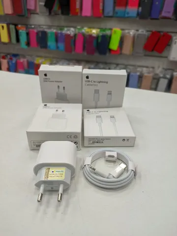 Carregador iPhone original Apple fonte cabo usb-c turbo