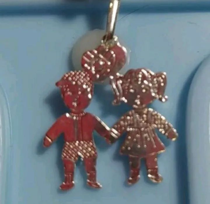 Pingente Menino e Menina Prata 925