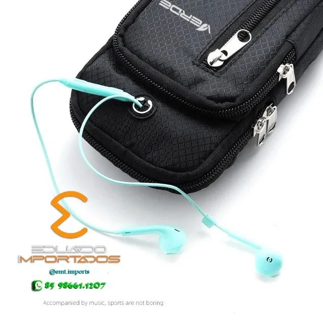 Pochete Fitness De Braço Para Celular 6.5 A 7.2 polegadas - Foto 3