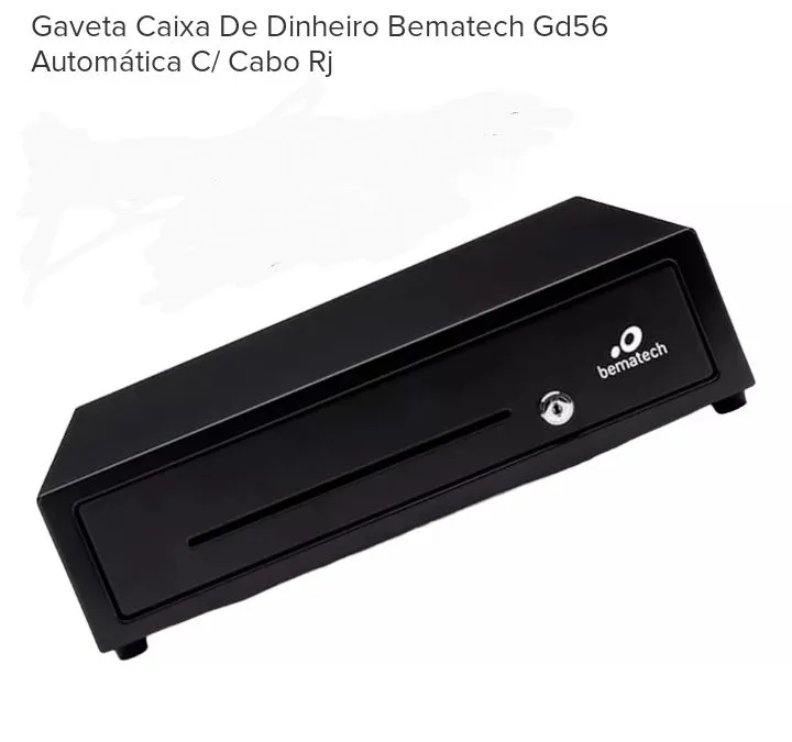 GAVETA DE DINHEIRO BEMATECH GD56 AUTOMÁTICA COM CABO