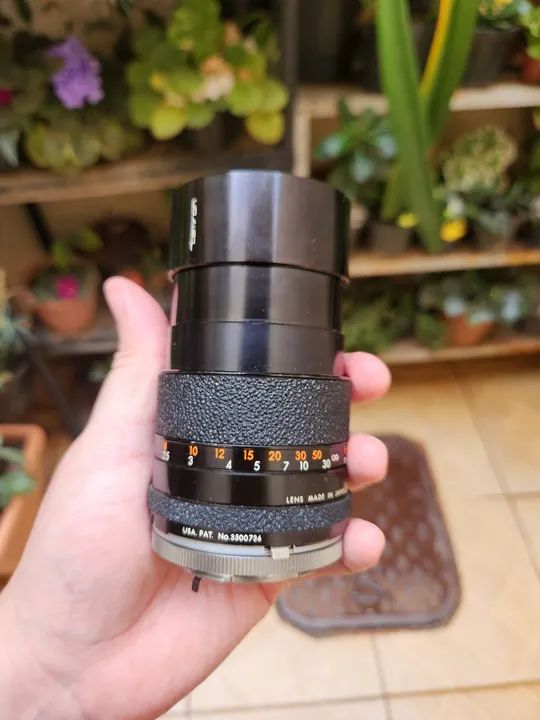 Lente analógica taron 135mm 2.8 pentax k