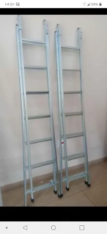 ESCADAS EXTENSIVA GALVANIZADA NOVA 7 DEGRAUS