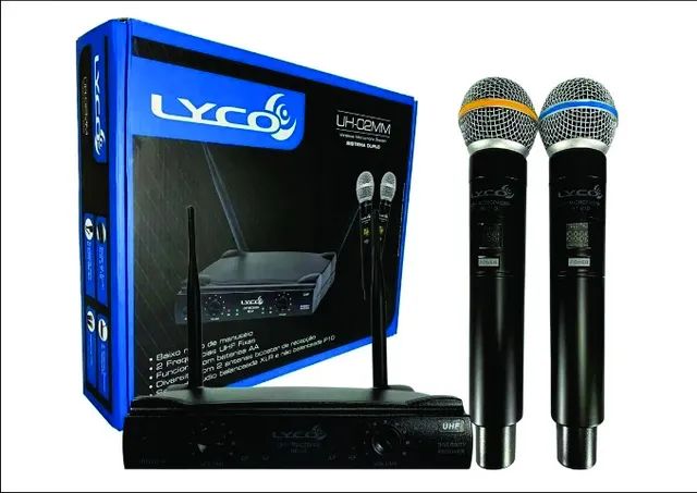 Microfone Sem Fio Lyco Duplo De Mão  - Foto 4