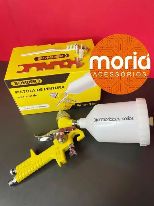 Pistola de Pintura Profissional 600ml -BOMDER - Foto 5