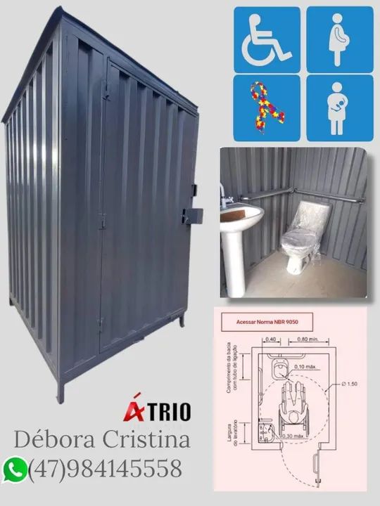 Container para montar locadora desmontável  - Foto 6