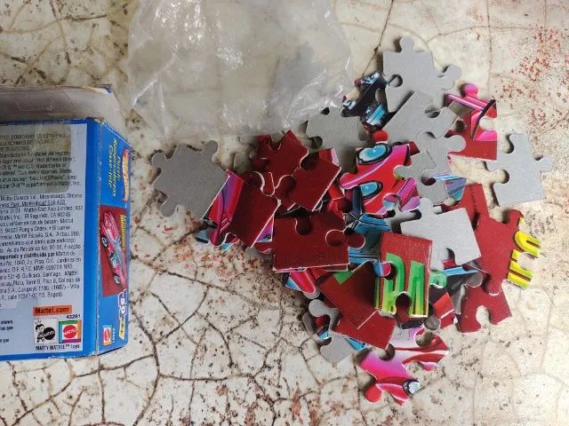 Mini Quebra Cabeças Hotwheels Arachnorod Completo - Foto 3