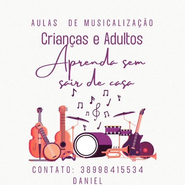 Aulas de Musicalização para todas as Idades