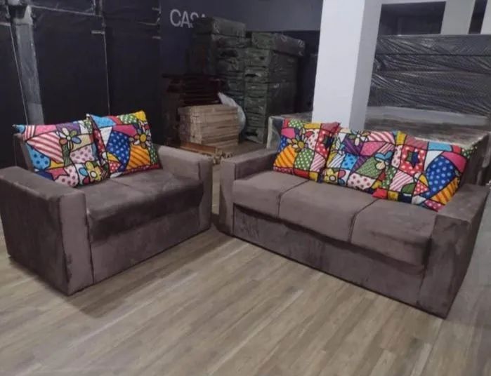 Sofás 2 e 3 lugares estampas variadas - Foto 2