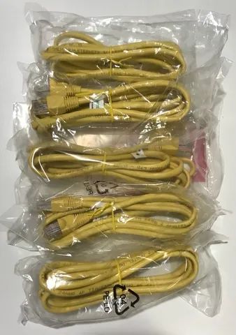 5 cabos de rede (RJ45) internet (1,5 m) padrão internet