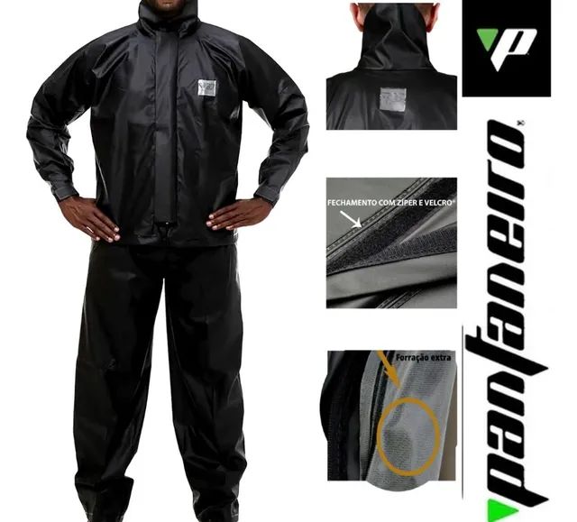 Capa de chuva masculina feminina pantaneiro moto entrega - Foto 2