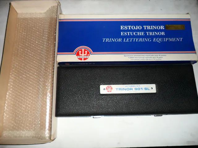 Estojo Normografo Trident Trinor Lettering Set 901-SL
