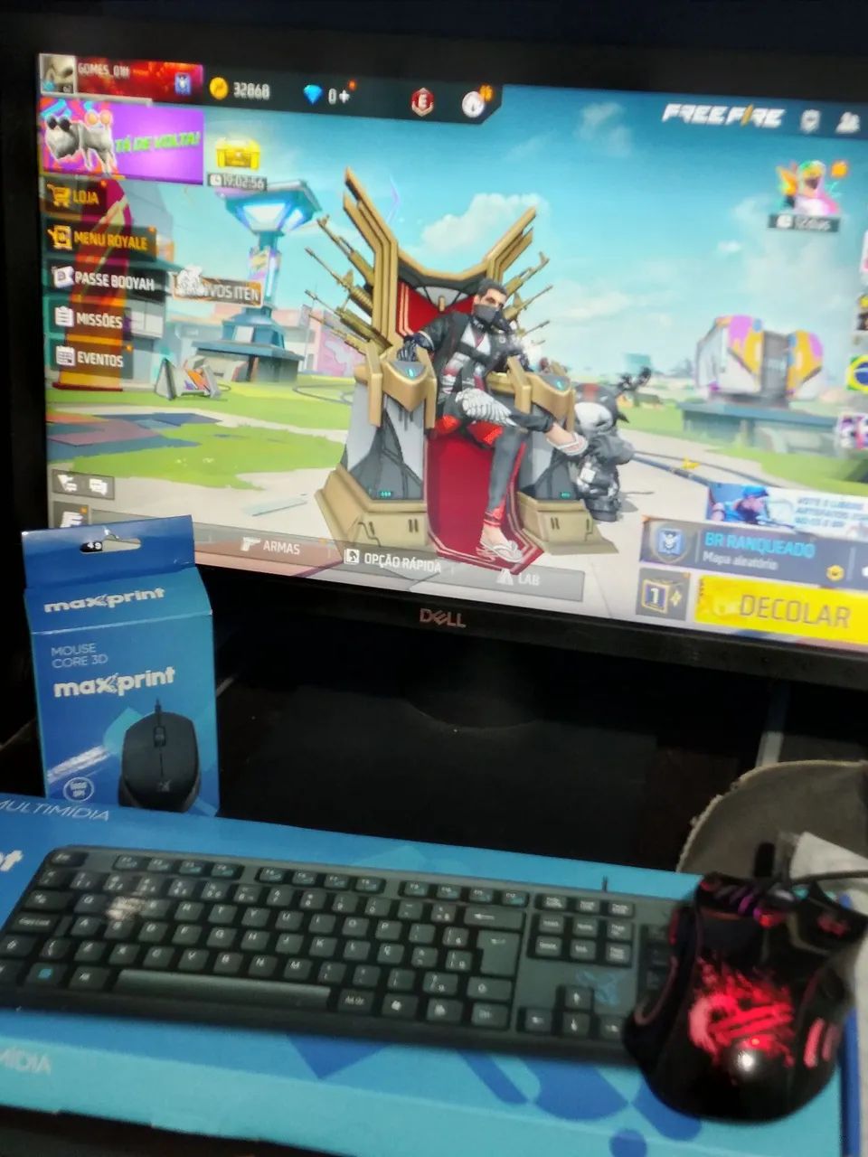 Computador Dell com Mouse e Teclado