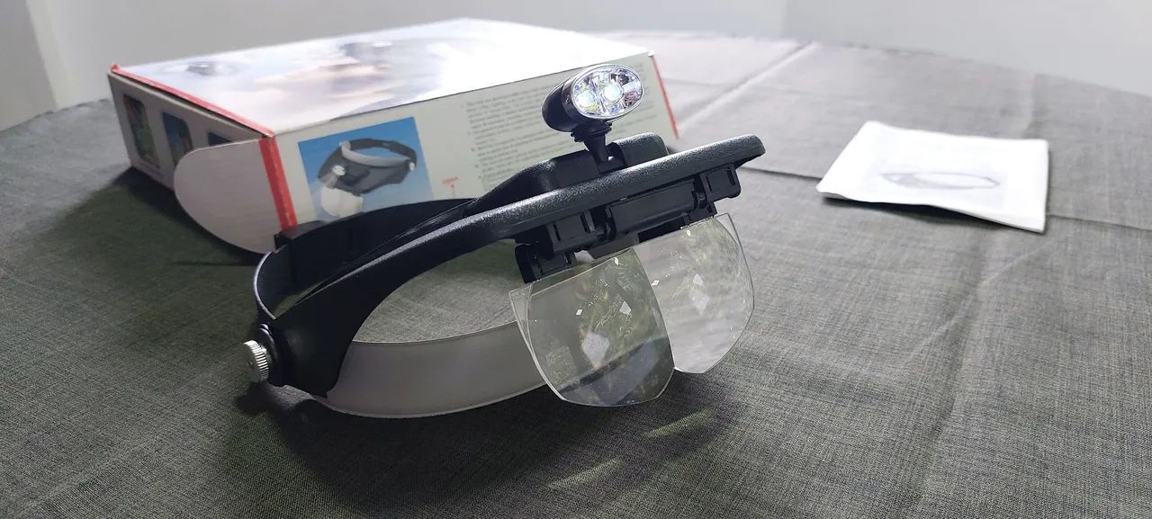 Lupa de Cabeça com 4 Lentes e Luz - Foto 2