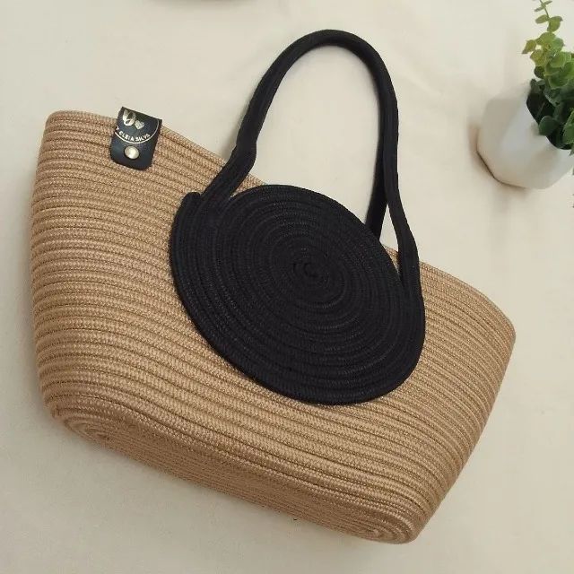 Bolsa de praia de corda naútica - Foto 2
