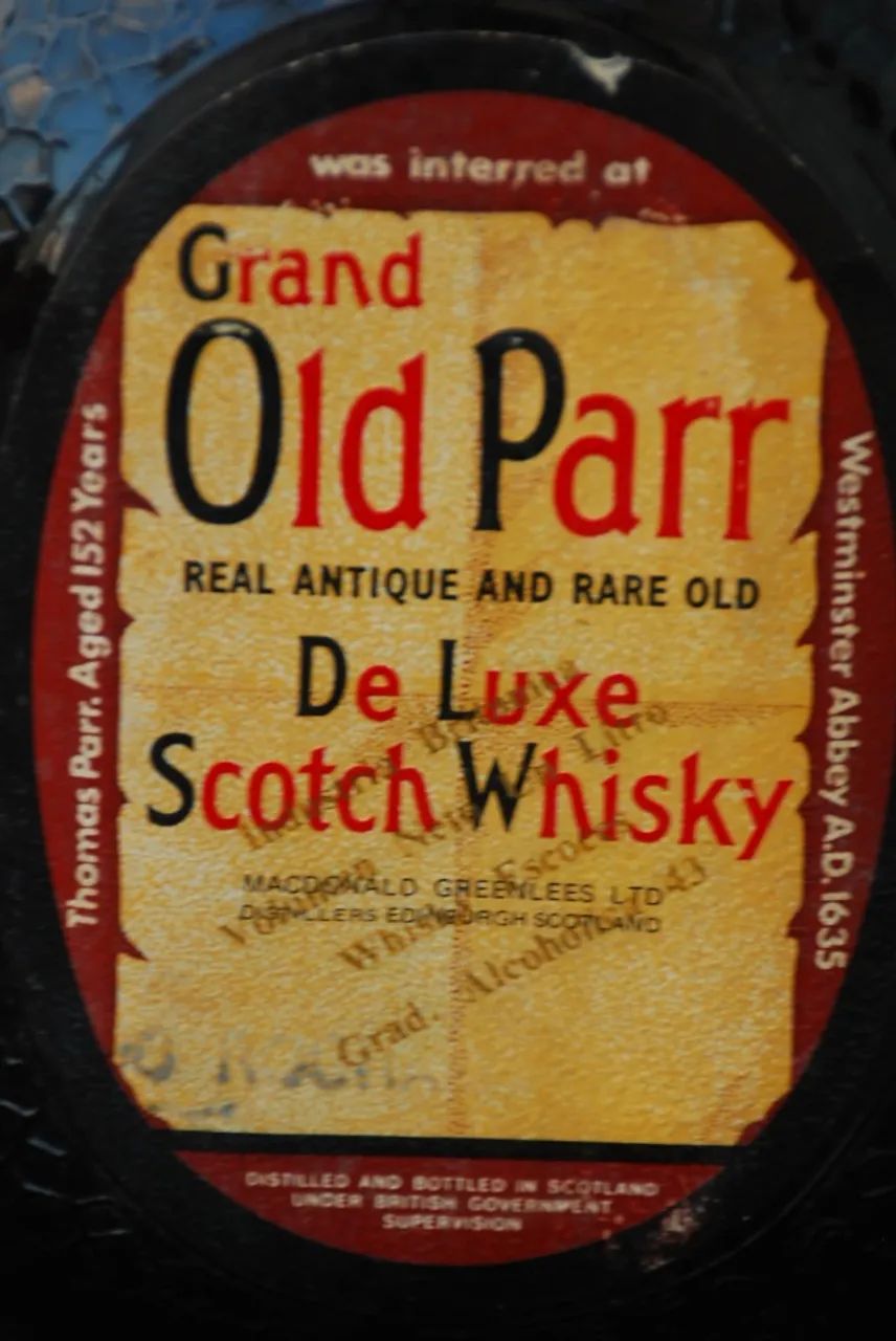 garrafa whisky raro old parr escoces de luxo , anos 70 coleçao . importado . - Foto 2