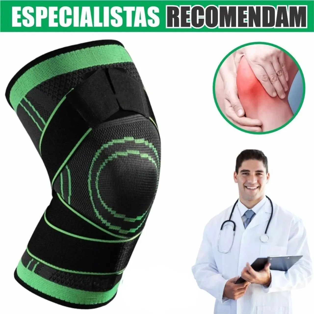 Joelheira de Compressão - Suporte e Conforto pague só na entrega  - Foto 5