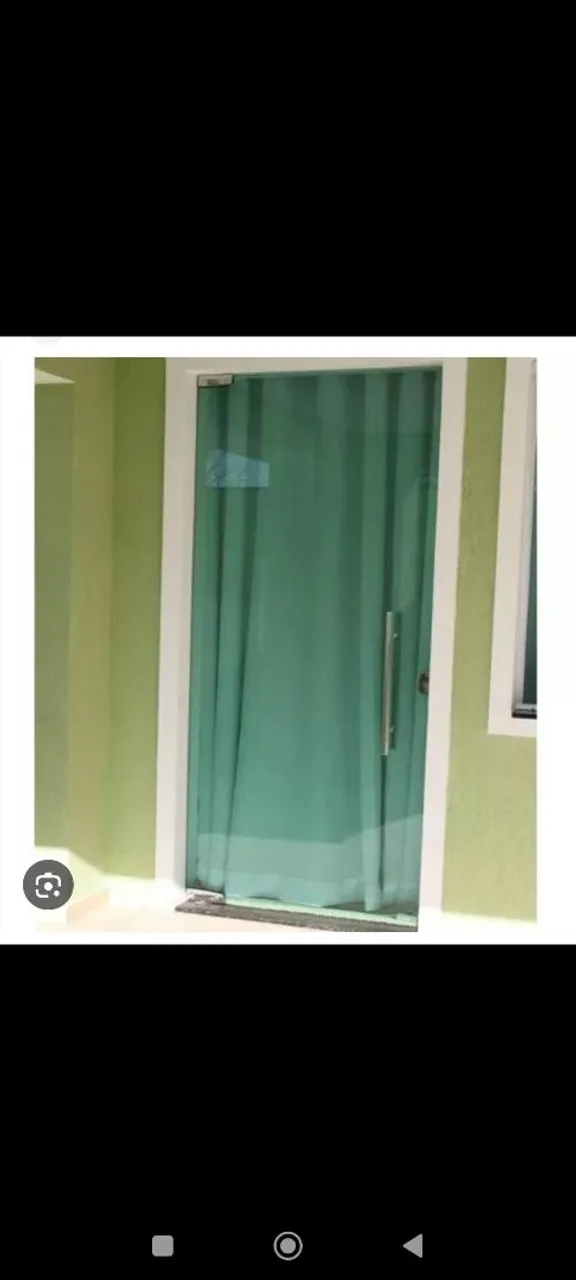 Porta de Vidro verde 