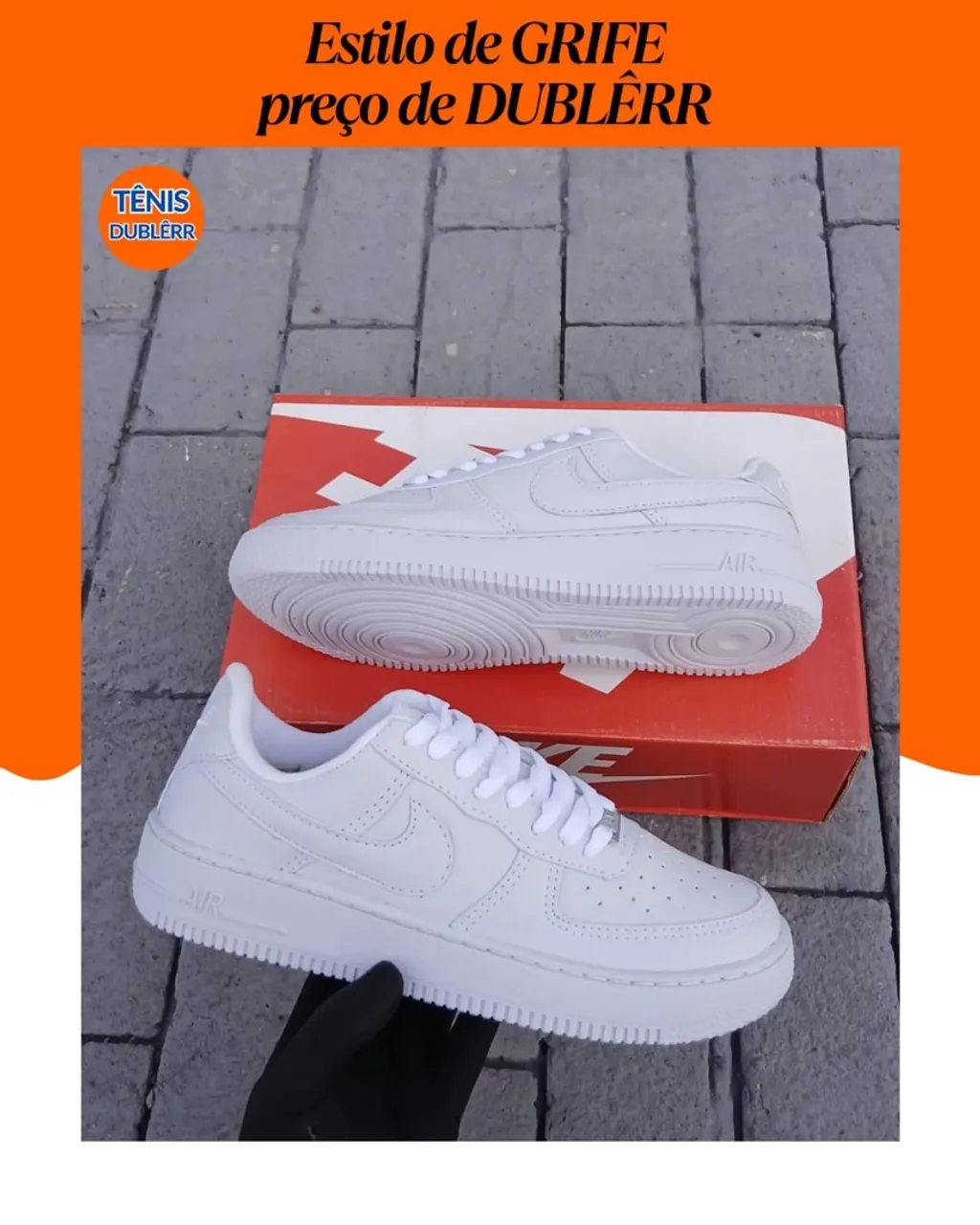 Tênis Nike Air force branco 34 ao 43