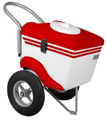 6811- CARRINHO DE PICOLE T375 BRANCO/VERMELHO THERMOTOTAL