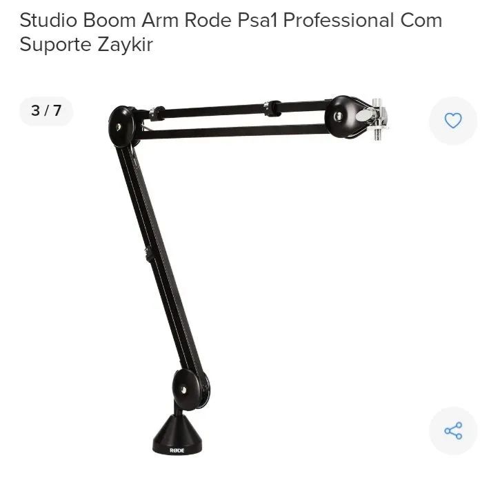 Braço Articulado Studio Boom Arm Rode PSA1