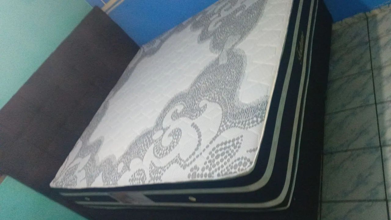 Cama gigante super King com colchão molas ensacadas espuma d33 - Foto 2