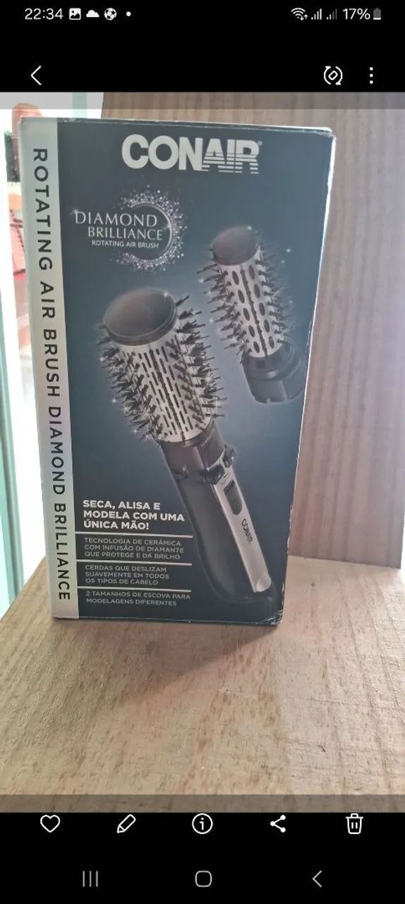 Vende escova rotativa Philco conair Diamond da polishop semi nova poucas vezes de usonova  - Foto 3