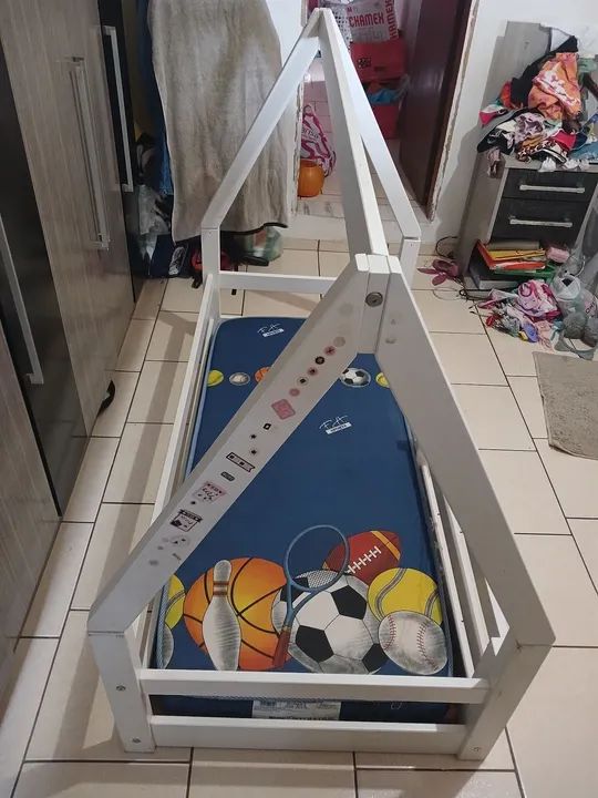 Cama Casinha Infantil Montessori com colchão  - Foto 5