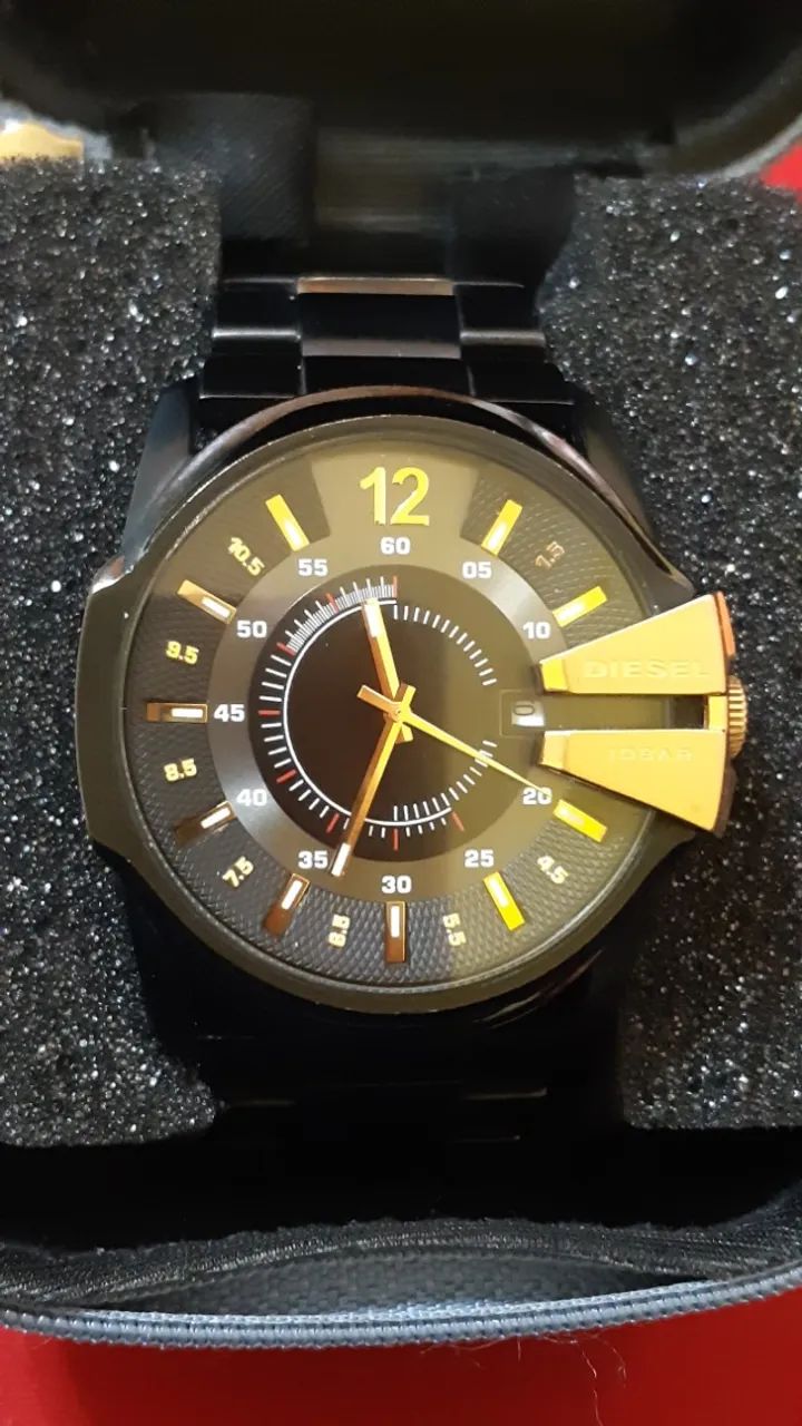 Relógio Original Diesel Master Chefe Preto Dourado DZ1209 - Foto 3