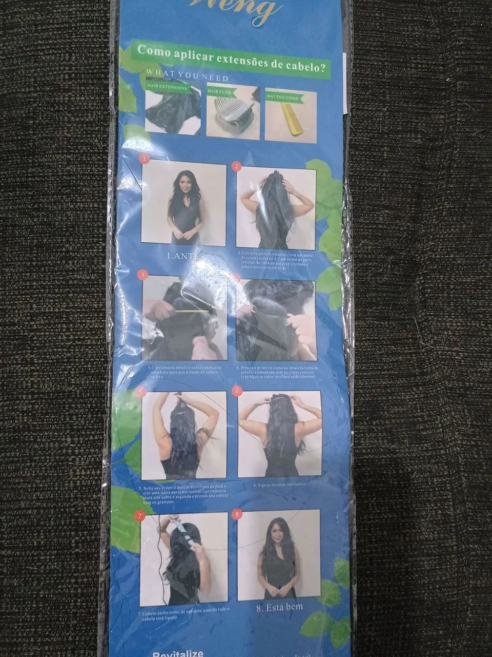 Linda extensão de cabelos 100% orgânico  - Foto 4