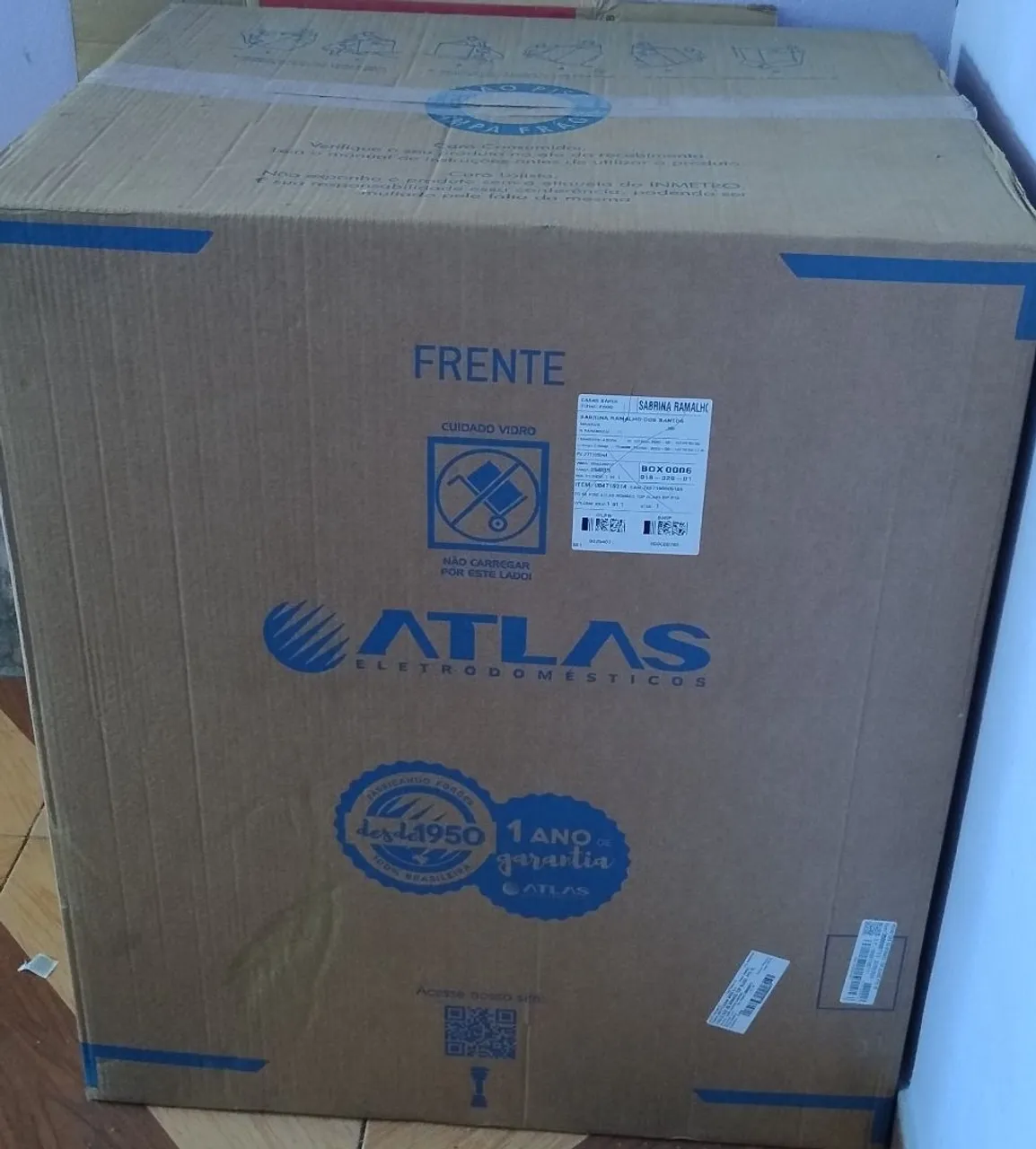 Fogão Atlas Novo na Caixa