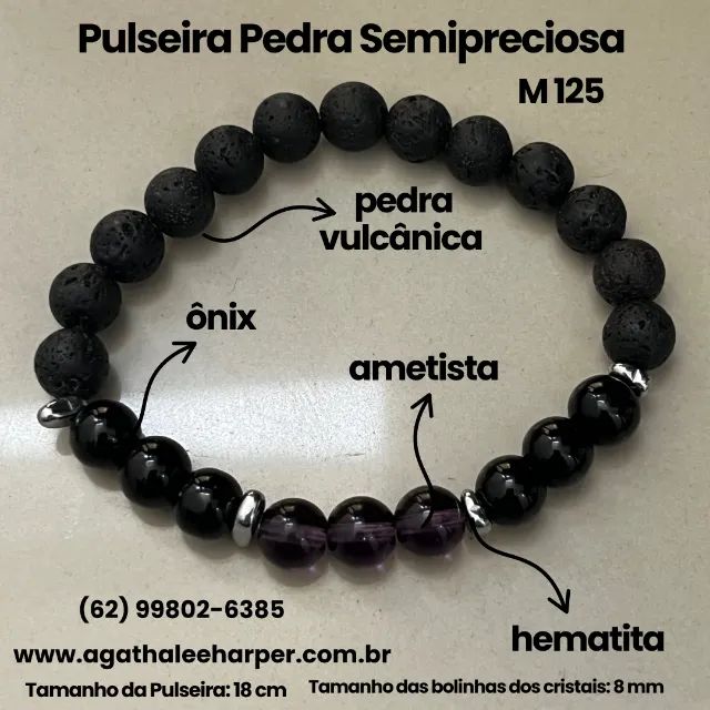 Pulseira Pedra Semipreciosa - Foto 3