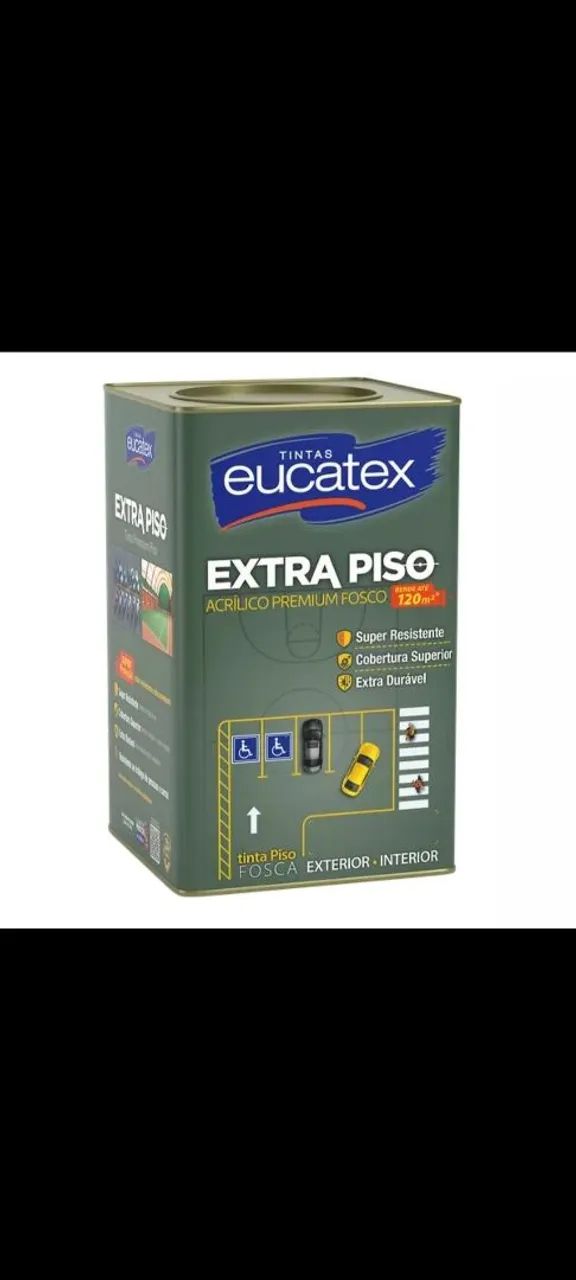 Tinta piso 18l Eucatex diversas cores prontas 