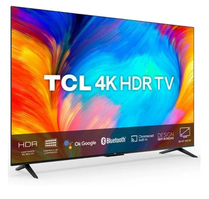 TV TCL 4K HDR - Imagem Incrível e Design Moderno