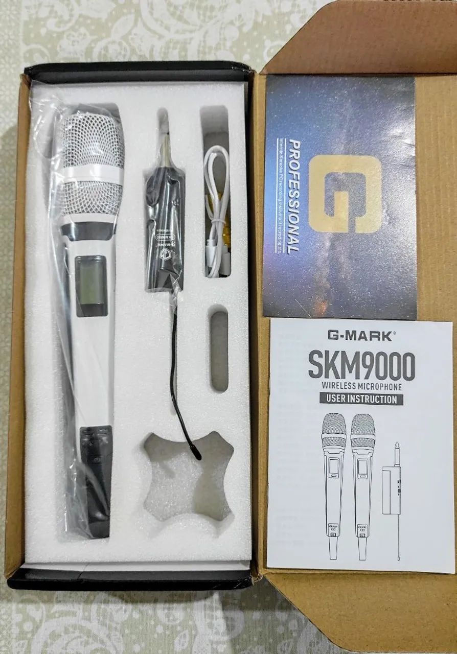 Microfone Sem Fio G-MARK SKM9000 - Profissional - Foto 2