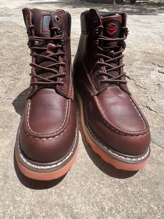 Botas de Couro Marrom - Foto 2