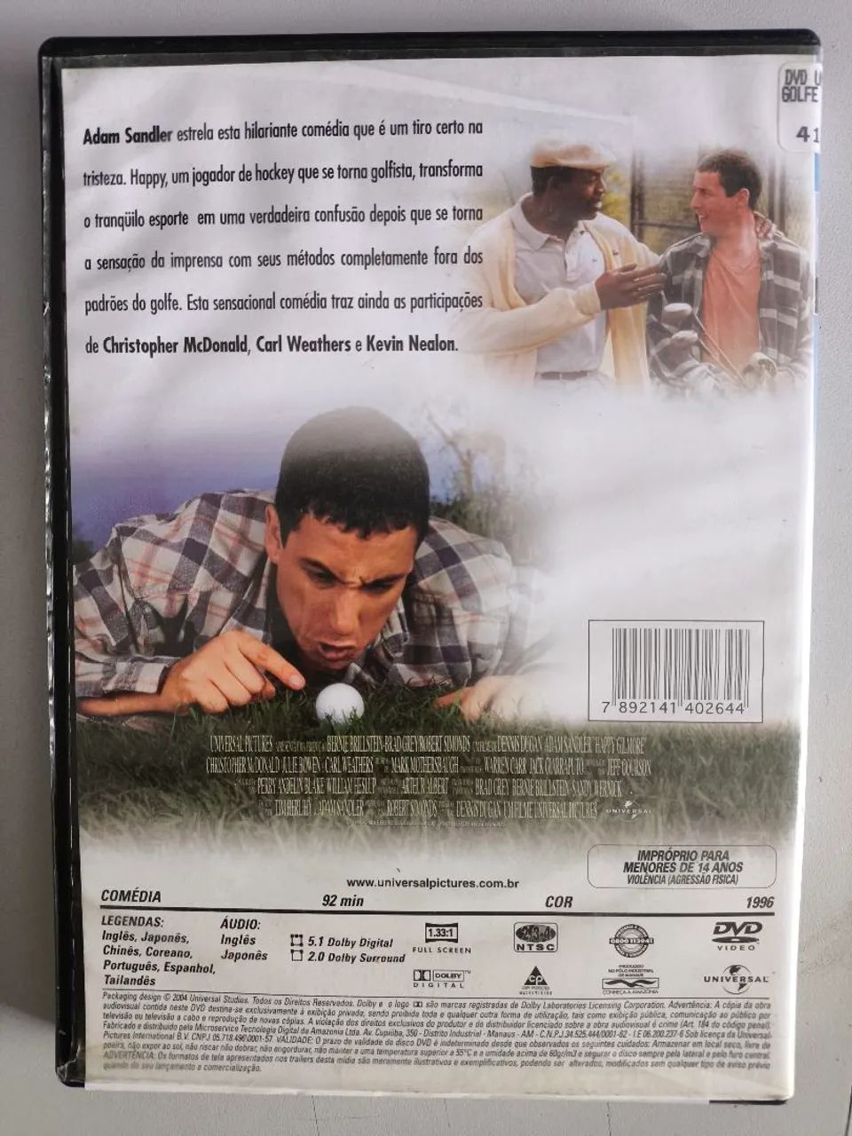 Dvd Um Maluco no Golf Adam Sandler  - Foto 2
