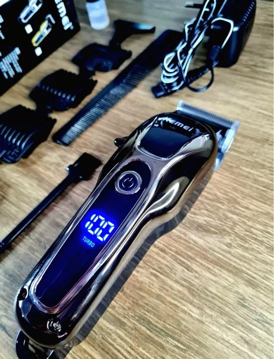 máquina de cortar cabelo profissional Kemei - Foto 2