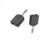 Adaptador P10 Stereo Macho X 2 P10 Stereo Femea - Foto 2