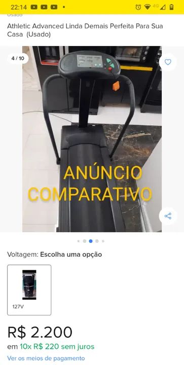 *Esteira Ergométrica Athletic Advanced 2*  - Foto 5