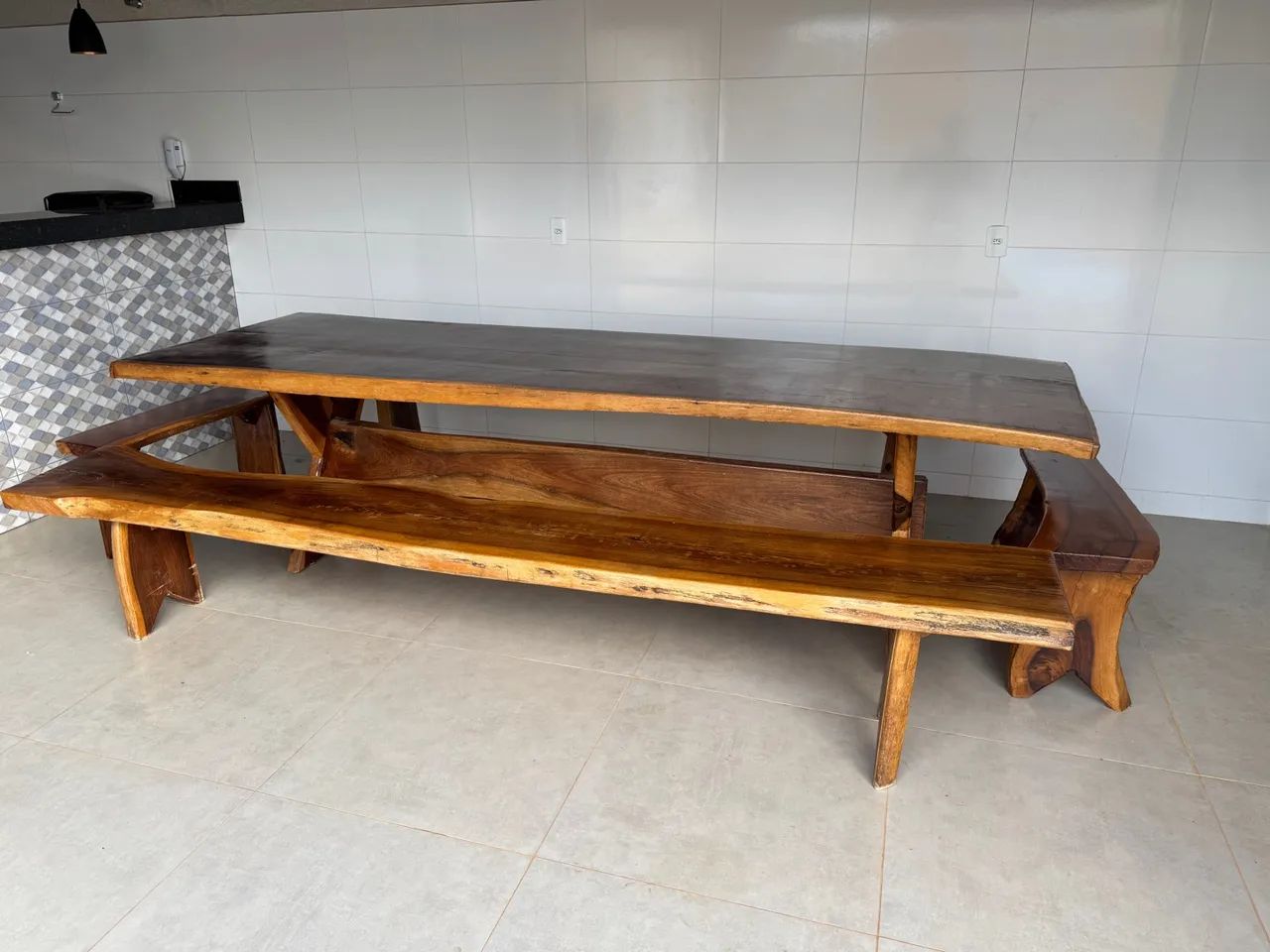 Mesa de Madeira Jacarandá - Foto 4