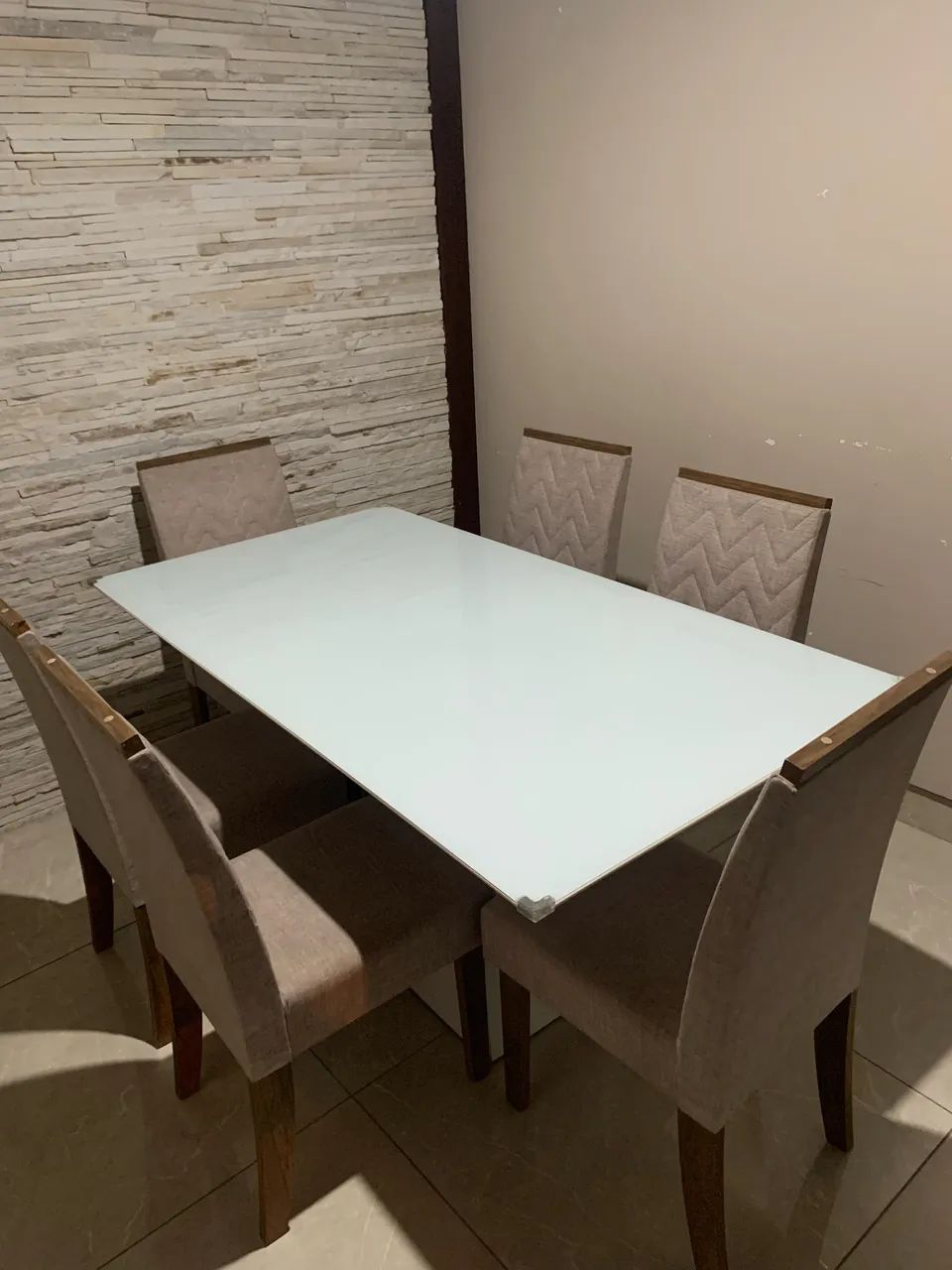 Mesa de jantar com 6 cadeiras 64302125790339123