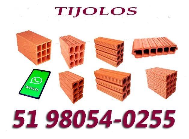 Tijolos Região Metropolitana Porto Alegre e Litoral.