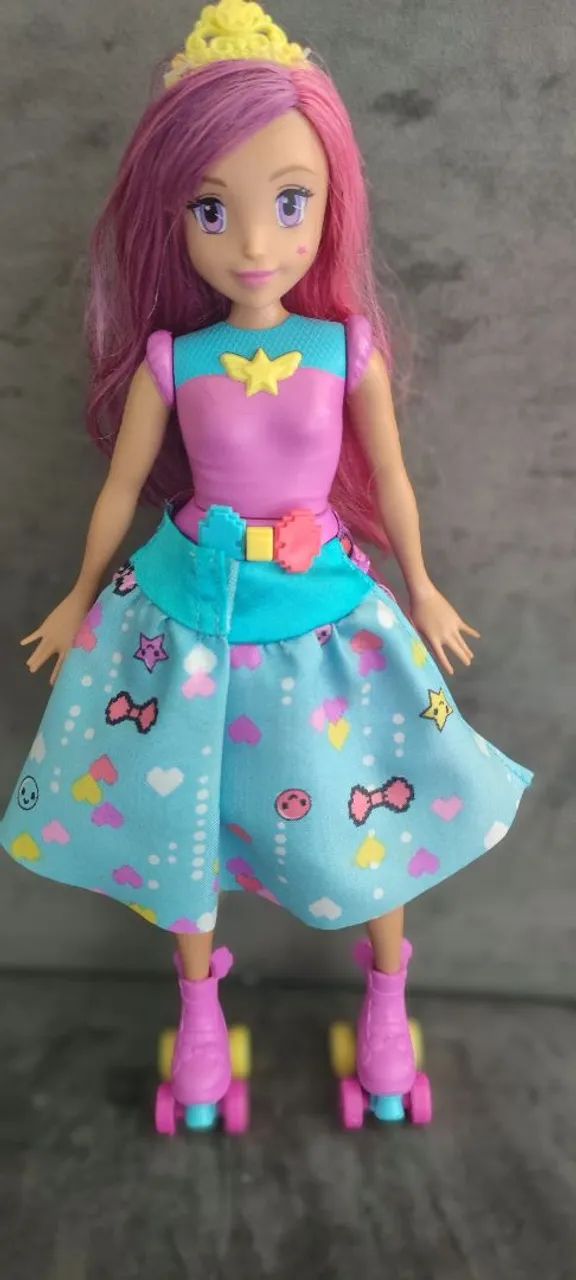 Boneca Barbie Amiga princesa vídeo games! Game Hero 2016 - Foto 2