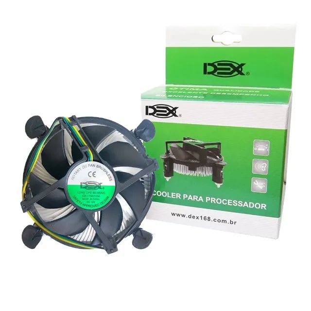 Cooler Processador Intel Lga 1150 1151 1155 1156 Dissipador 3 Pinos Core i3 i5 i7 -Entrega