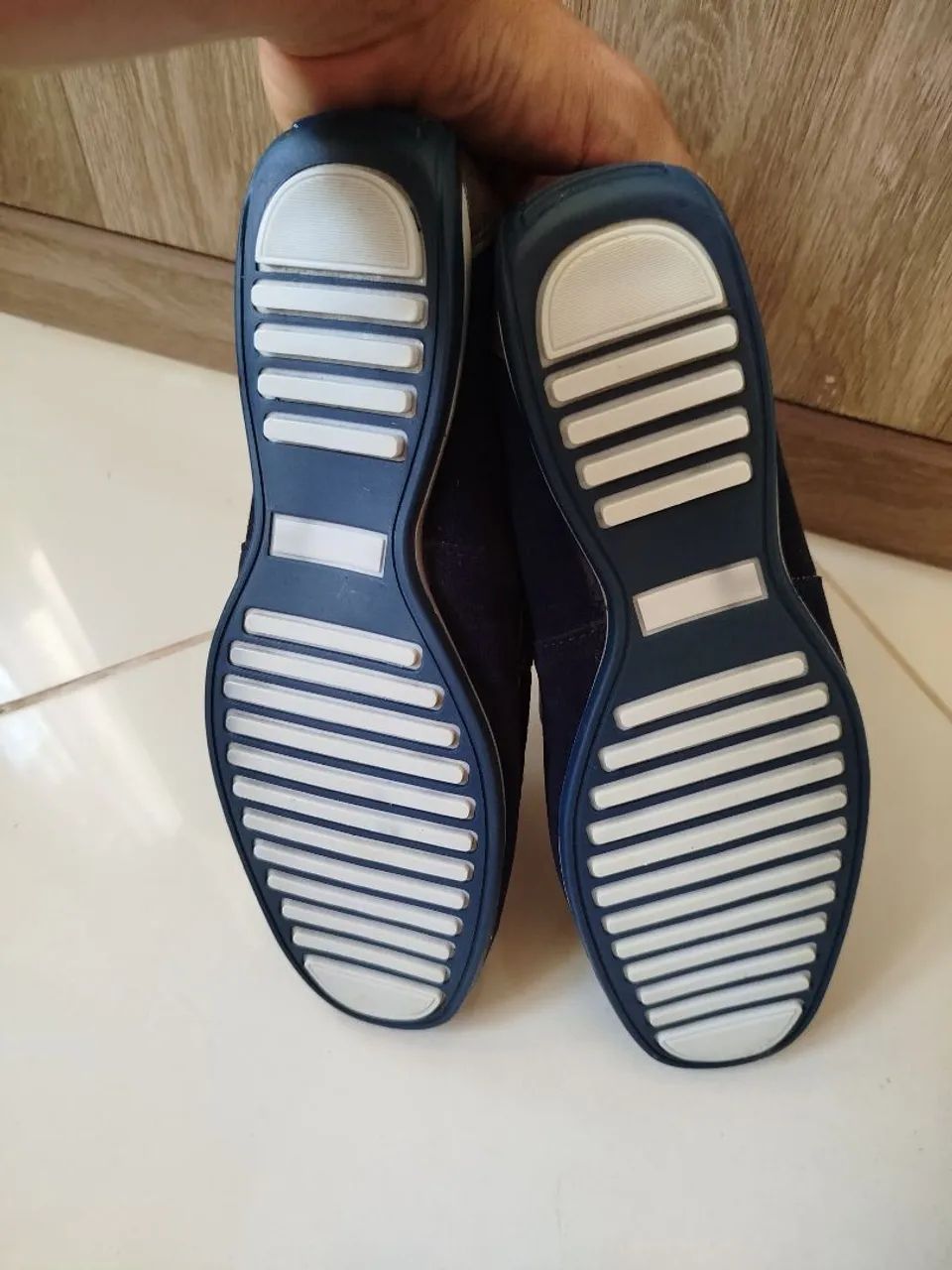 Mocassim masculino azul marinho  - Foto 3