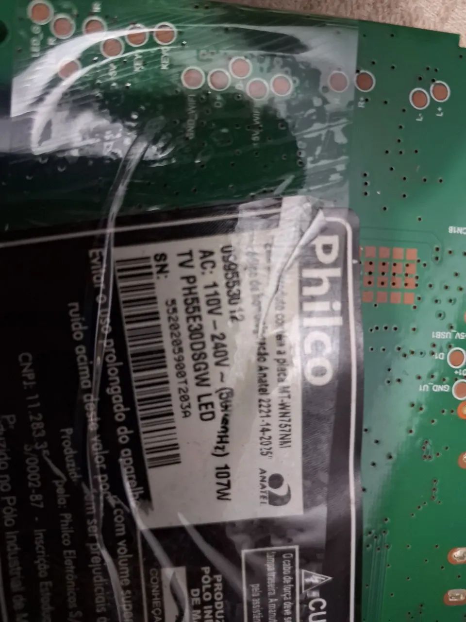 Placa Principal TV Philco PH55E30DSGW LED