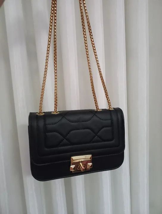 Bolsa feminina de ombro preta - nova - Foto 4