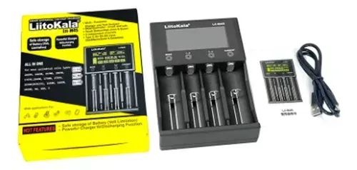 Liitokala Lii-m4s 5v 2a Carregador De Pilhas Carga E Descarga Com Carregador Usb - Foto 3
